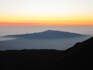 3ハワイ島マウナケア夕陽 (375)